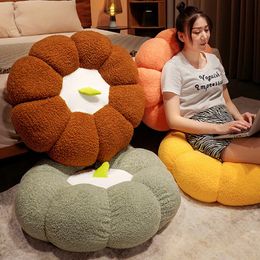 CushionDecorative Pillow Simulation Pumpkin Futon Cushion PP Cotton Filled Seat Cushion Sofa Floor Office Car Home Pillow Tatami Mat Halloween Props Gift 230923