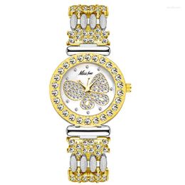 Wristwatches Selling High-End Fashion Style Diamond Butterfly Women's Quartz Watch