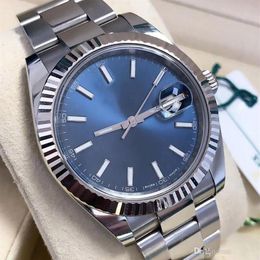 Fashion Blue Mens womens 36 41 mm Stainless Steel ladies Mechanical Automatic movment Watch Men Watches Wristwatches226y