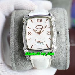 Luxury Ladys Watches Kalpa Kalpaprisma Date EAT2824-2 Automatic Womens Watch Diamond Bezel White Dial Leather Strap Ladies Wristwatches PFC124-0020700-XA2422