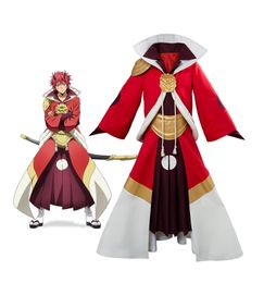 Anime Costumes Tensei Shitara Slime Datta Ken Benimaru Cosplay Costume That Time I Got Reincarnated as a Slime Flare Lord Cosplay Costume