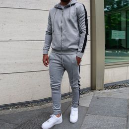 Men's Tracksuits Mens Jogger Sweatsuits Running Suit Long Sleeve Cardigan zipper Tracksuit Men Men Sets Sweat Suit Set Mens Clothes Hoodies 230922