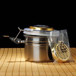 Other Kitchen Tools High Quality Cigarettecigar Moisturiser with Hygrometer Stainless Moisturising Tablets Steel Coffee Bean Storage Jar Send face 230922
