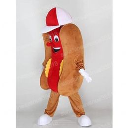 Halloween Hot Dog Mascot Costume High Quality Cartoon theme character Carnival Adults Size Christmas Birthday Party Fancy Outfit