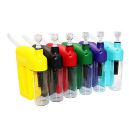 New Style Portable Smoking Electric Colourful Innovative Bong Pipes Kit Waterpipe Glass Philtre Funnel Screen Bowl Herb Tobacco Cigarette Holder Bubbler