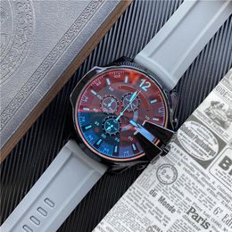 Brand Men Casual Sports Watches Running Seconds Quartz Mens Wristwatch Rubber strap reloj de lujo2442