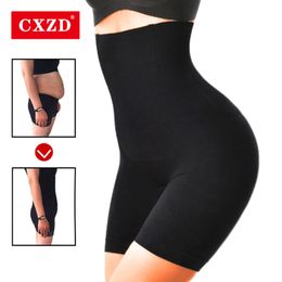 Waist Tummy Shaper CXZD High Waist Trainer Shaper Tummy Control Panties Hip Butt Lifter Body Shaper Slimming Shapewear Modeling Strap Briefs Panty 230922