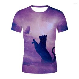 Men's T Shirts Stylish And Fun Coloured Tracing Doll T-Shirt 3D Printed Pattern Sports Women's Plus