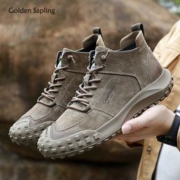 Boots Golden Sapling Work Safety Fashion Leather Retro Men's Boot Classics Outdoor Shoes Men Western Chaussures Hommes Bottines 230922