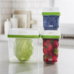 Storage Bottles Produce Saver Medium And Large Plastic Containers 6-Piece Set Glass Jars With Lids Kitchen Organiser Food Stor