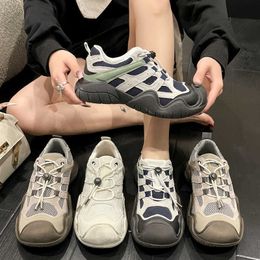 Fashion Design Ugly Shoes Sneakers Sports Single Shoes Colorblocked Casual Shoes 100923