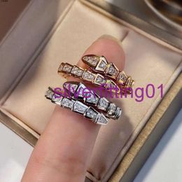 designer ring ladies rope knot ring luxury with diamonds fashion rings for women classic Jewellery 18K gold plated rose wedding wholesale no box