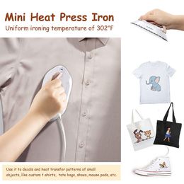 Other Home Garden Mini Travel Iron for Clothes Portable Handle Electric Ironing Machine Fast Heating Dry Wet Irons Garment Household Tools 230923