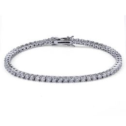 designer tennisarmband lyxarmband moissanite smycken män 18k stigande guld silver tenis armband is ut kedja modesmycken för kvinnor fest julklapp