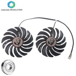 Fans Coolings 2PCS PLD10010B12HH DC12V 0.40A 4PIN FOR MSI GTX1080Ti 1080 1070 1060 RX470 480 570 580GAMING Graphics Card Cooler Fans PLD10010S 230923