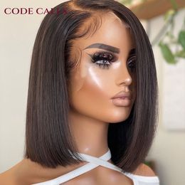 Synthetic Wigs Lolita Bob Wig Lace Front Human Hair Brazilian Short PrePlucked Natural Colour T Part 180% 230922