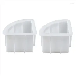 Baking Moulds 2Pcs Big Bookend Resin Mould Silicone For Flower Preservation Deep Epoxy Art