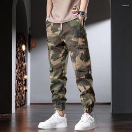 Men's Pants Summer Casual Camouflage Cargo Men Military Tactical Army Green Cotton Loose Drawstring Trousers