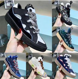 Designer Curb Sneakers Women Luxury Bumpr Sneakers Men Lace-Up Calf Leather Platform Casual Sport Shoes Running Trainers