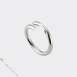 Nail Ring Jewellery Designer for Women Designer Ring Titanium Steel Rings Gold-Plated Never Fading Non-Allergic,Silver Ring, Store/21621802