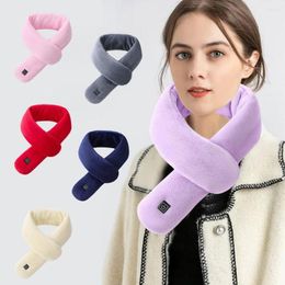 Scarves USB Charging Electric Heated Scarf 3 Gears Cold Proof Warmer Shawl Temperature Control Washable Heating Neck Wrap Men