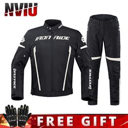 Men's Jackets HEROBIKER Motorcycle Jacket Men Motorbike Racing Motocross Clothing Moto Protective Equipment anti-fall racing suit motocross 230923