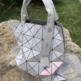 Colourful Geometric designer purse sling bag Folding Shoulder Original Factory Lifetime Lingge Leisure Tote Handbag Sanzhai Six-grid luxuries designers women bags