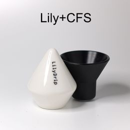 Manual Coffee Grinders Lilydrip Philtre Transformer Ceramic Pour Over Maker Set Improves Drip Flow Rate Accessories For Bar 230923