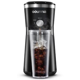 Gourmia Iced Coffee Maker with 25 fl oz. Reusable Tumbler, Black