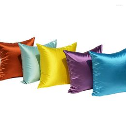 Pillow Satin Silk Pillowcase Decorative Sofa Cover Silky Hair Beauty Case Home Decor Wholesale