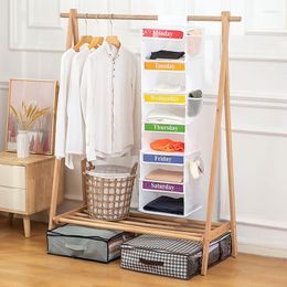 Storage Bags Weekly Hanging Closet Organizer Daily Adult Attendance Activity Kids Clothes Drawers Cube