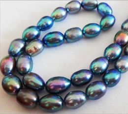 Chains Jewelry ## Wholesale >>> NATURAL 18"12X9MM TAHITIAN GENUINE PEACOCK BLUE GREEN PEARL NECKLACE