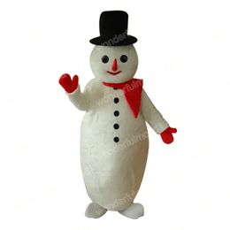 Performance Simulation Snowman Mascot Costumes Carnival Hallowen Gifts Unisex Adults Fancy Games Outfit Holiday Outdoor Advertising Outfit Suit