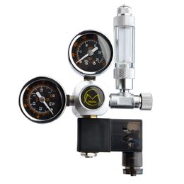 Air Pumps Accessories DIY Aquarium CO2 Regulator Magnetic Solenoid Kit Check Fish Tank Control System Reactor Generator Set 230923