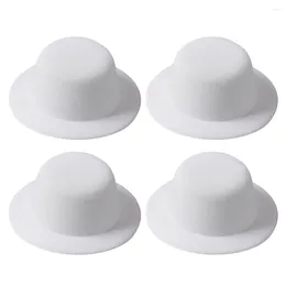 Decorative Figurines 4 Pcs Hand Decor Hat Embryo Small Top Hairpins Jacket Formal Hats Barrettes Tops White Net