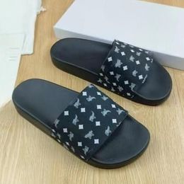 2023 New Net Slippers Female Designer Summer Flat Fashion Outside Leather Luxury H Sandals Of The Beach Tourism Word Slipper Brand Shoes Size 35-45 669