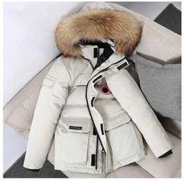 Men's Down Parkas Jackets Winter Work Clothes Jacket Outdoor Thickened Fashion Warm Keeping Couple Live Broadcast Canadian Goose Coat 9feb