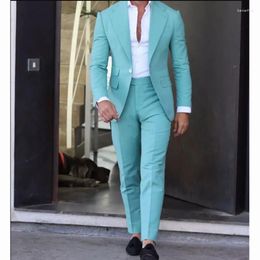 Men's Suits Single Breasted 2 Piece Men Suit Latest Design Casual Slim Wedding Custom Made Groomsmen Formal Tuxedo