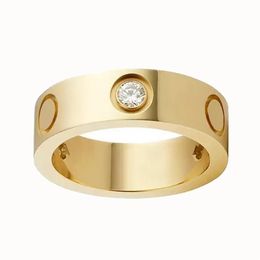 woman band love ring titanium steel Unisex designer rings men women couple screw rings Jewellery for lovers gift size 5-11 Never Fad3031