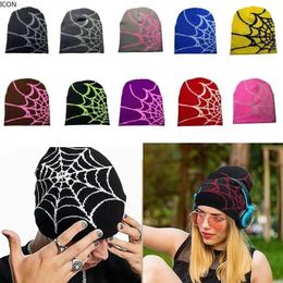 hats designers women Y2k Beanie Spider mens designer cap Double-Layer Knitted Hat Streetwear Headwear Winter Knit Beanies Hats for Men Women caps men hat