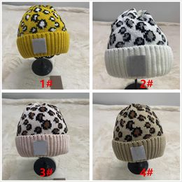 Designer Beanie Brand Caps For Women Men Winter Knitted Leopard Hats Unisex Ladies Warm Gorras Tie Dye Knit Beanies 2021244e