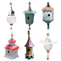 Other Bird Supplies Bird Feeder for Outside Wild Bird Hanging Metal Bird House Gift for Bird Lovers 230923