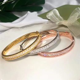 Friendship bracelets for girls charm gold bracelet diamond tennis bangle silver high quality plating brass luxury womens jewellery254C