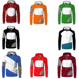 Men's Hoodies Sweatshirts Personalised Sublimation Blank Pullover Hoodie Women Men Long Sleeve Sweatshirt for DIY Printing Gift 230923