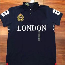 2024SS new LONDON City Edition Polos Short Sleeve High Quality 100% Cotton Men's Embroidery Technology Fashion Casual T-Shirt S-6XL