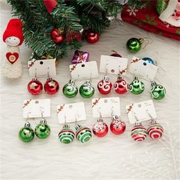 Resin Snowflake Star Light Ball Christmas Earrings For Women New Year Gifts Sequin Bulb Dangle Earrings Festival Jewellery GC2334