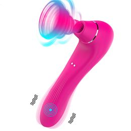 Vibrators Sex Sucking Toys Vibrator Female Powerful Clitoris Sucker Blowjob Tongue Stimulator Nipple Vagina Pussy Pump for Women Adults 18 230923