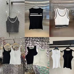 Fashion Womens Tanks Camis Anagram-Embroidered Cotton-Blend-Tank-Top-Shorts-Designer Nylon Yoga Anzug Sportwear Fitness Sport Bra Mini Outfits Tops