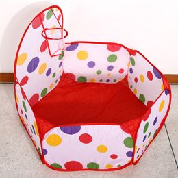 Baby Rail Children Ball Pool Tent Foldable Shootable Ball Pit Play Tent Easy Clean Durable Parent-Child Interaction for Kids Holiday Gifts 230923
