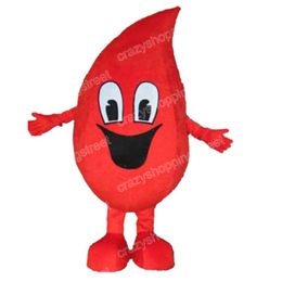 Halloween Red Water Drop Mascot Costume Top quality Cartoon Character Outfits Christmas Carnival Dress Suits Adults Size Birthday Party Outdoor Outfit